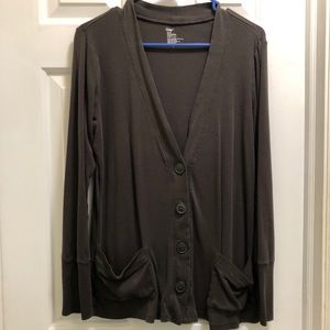 Gap brown Jersey material cardigan size large